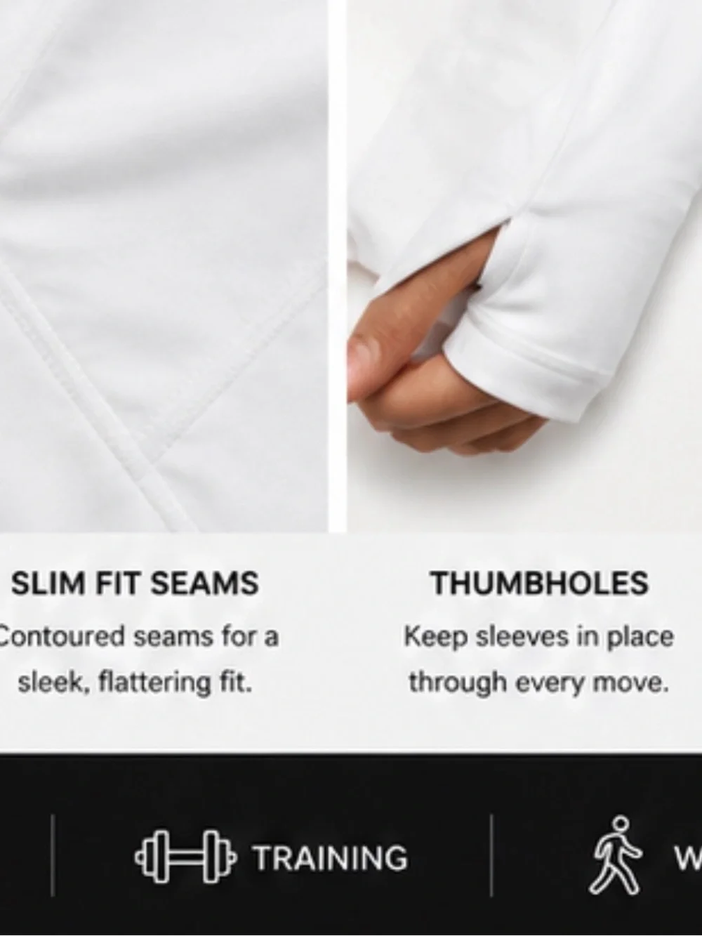 ALO Yoga White Airlift 1/4 Zip Top